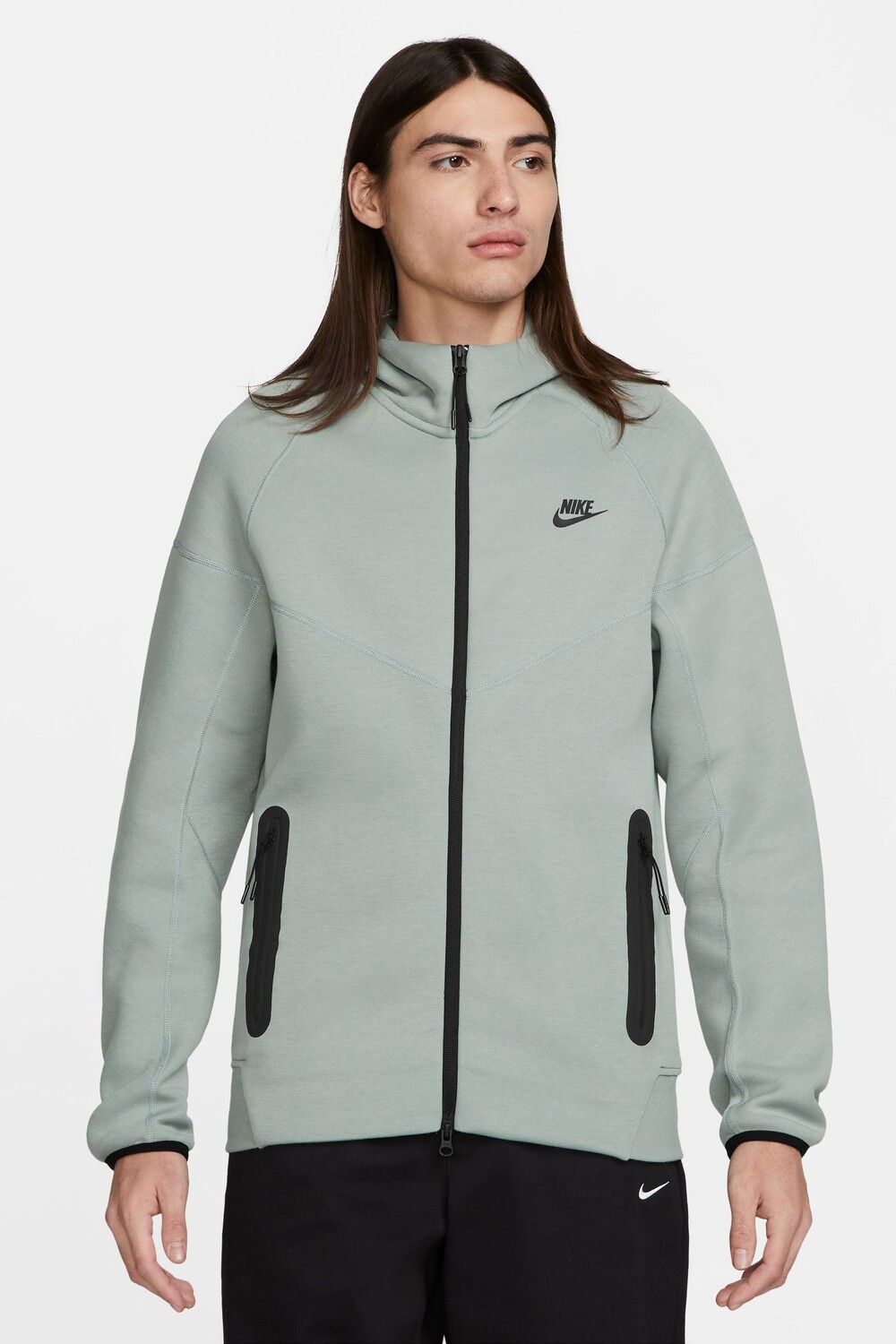 

Толстовка из технического флиса на молнии Nike, зеленый