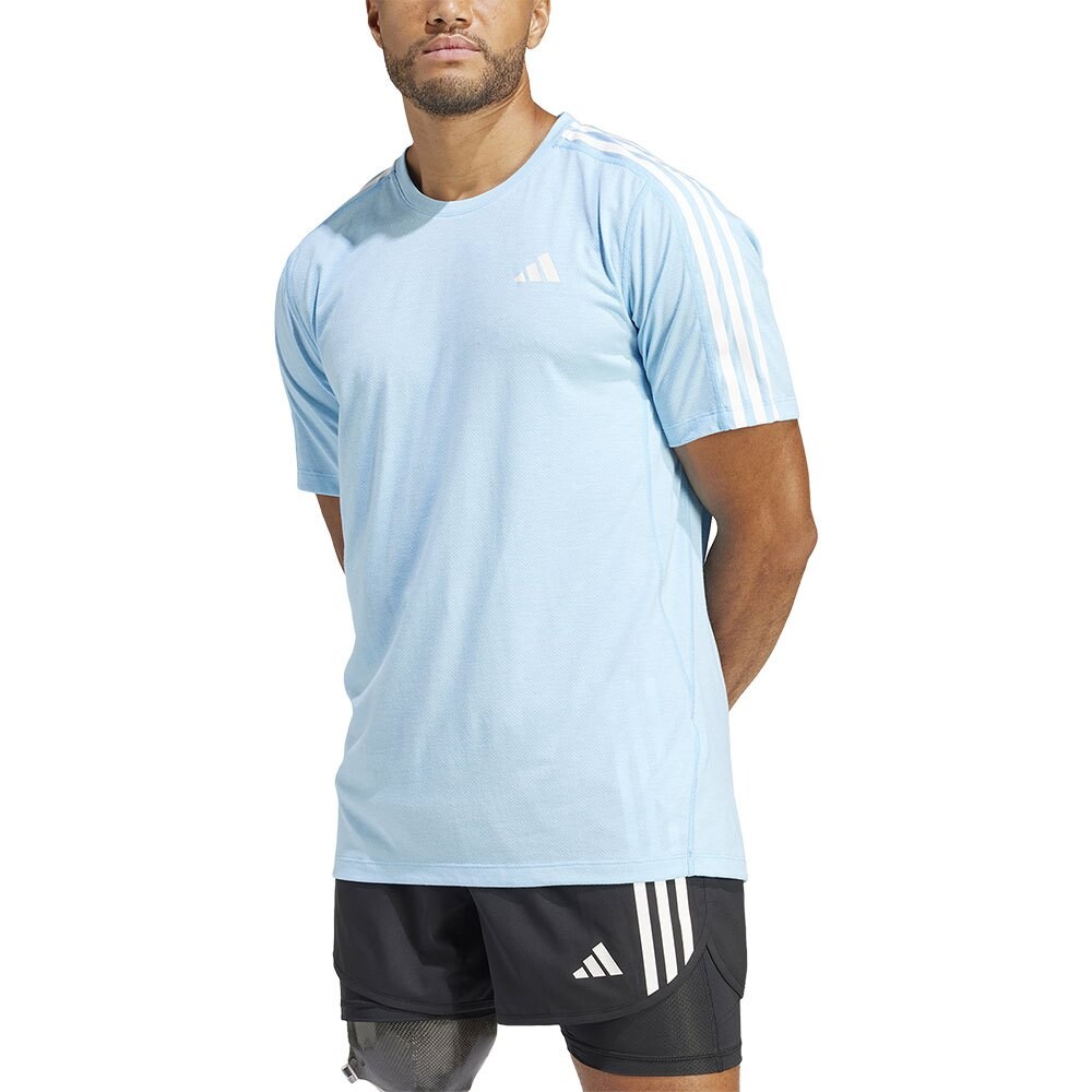 

Футболка с коротким рукавом adidas Own The Run Excite 3 Stripes, синий