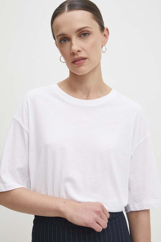 

Хлопковая футболка Answear Lab, белый