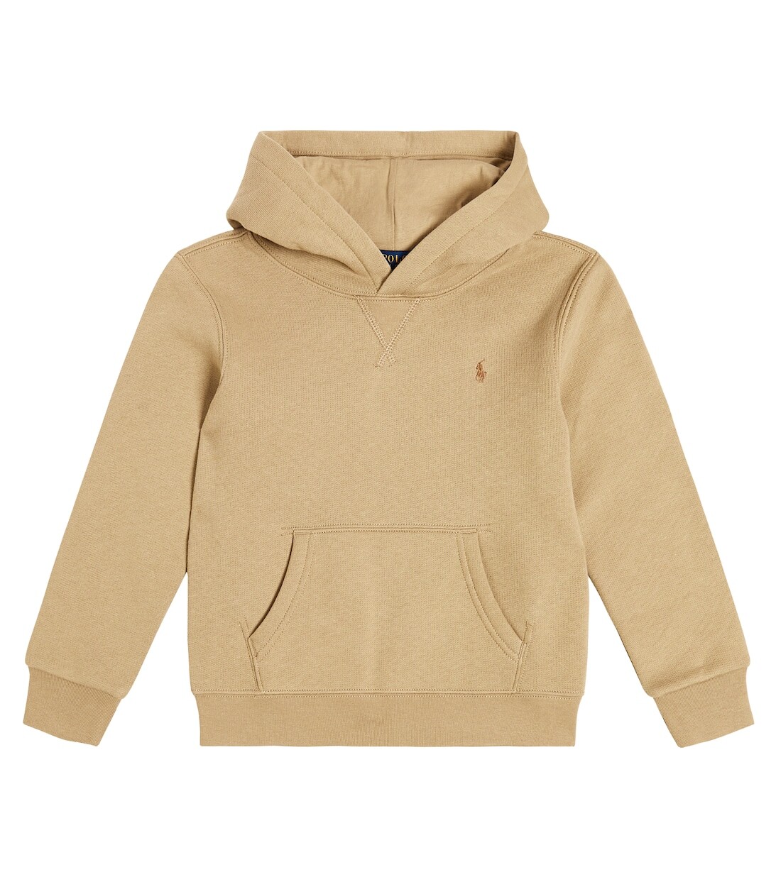 

Худи из флиса с вышивкой Polo Ralph Lauren, бежевый