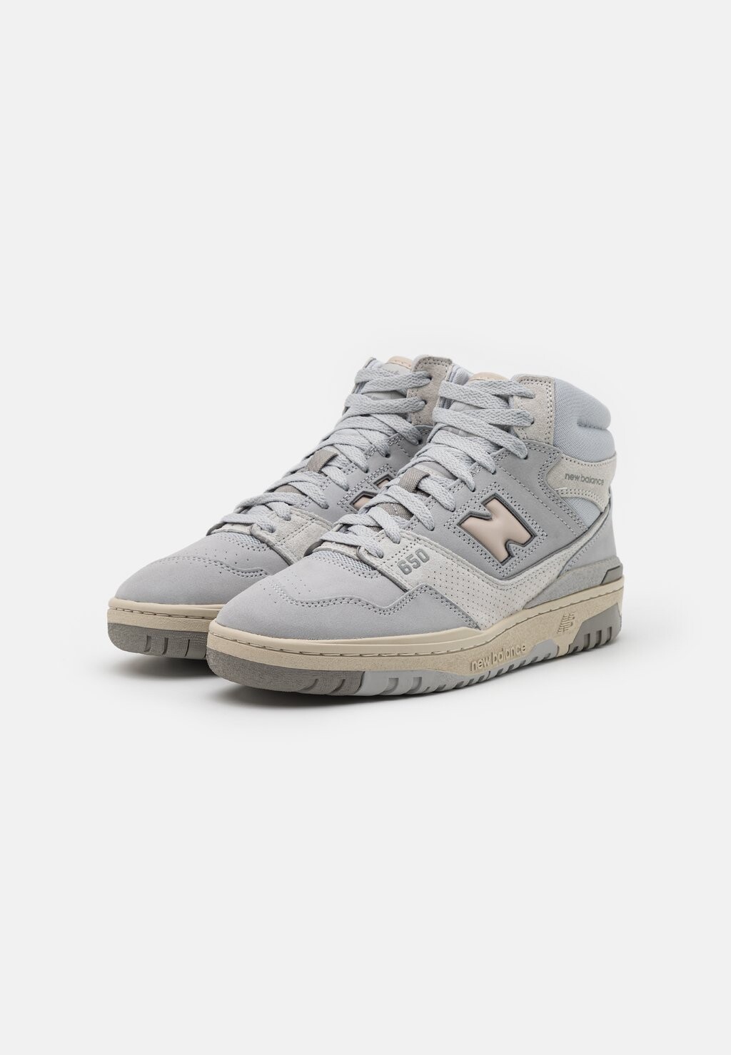 

Высокие кеды 650 Unisex New Balance, светло-серый