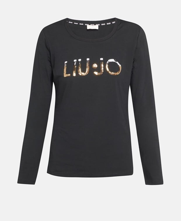 

Топ с длинными рукавами Liu Jo, черный