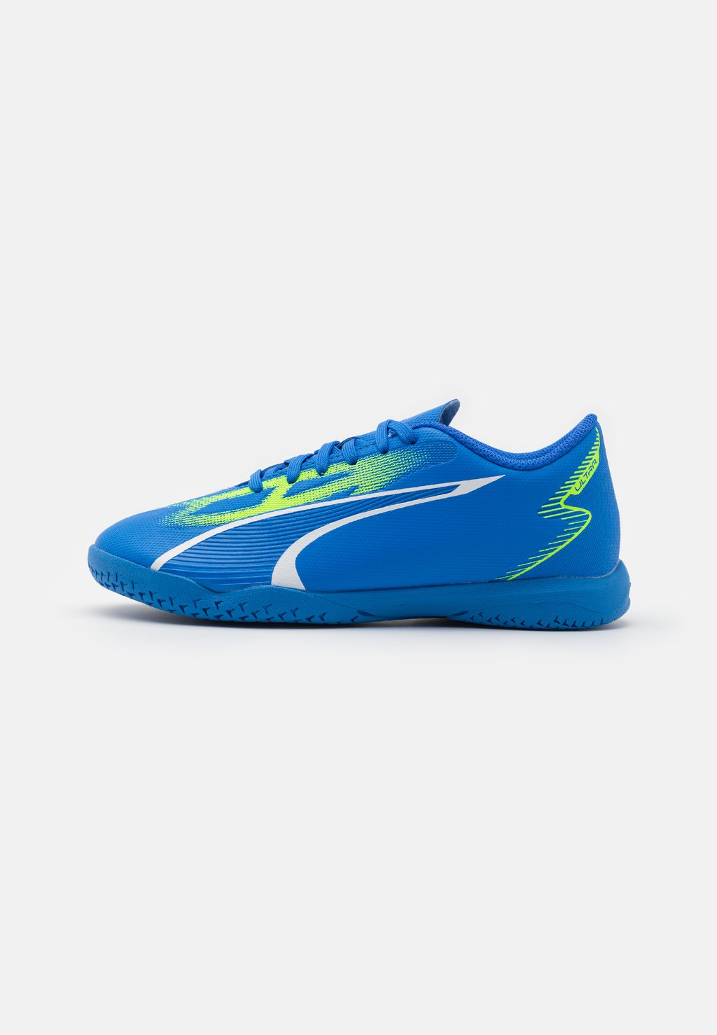 цена Обувь для футзала Ultra Play It Jr Unisex Puma, цвет ultra blue/white/pro green