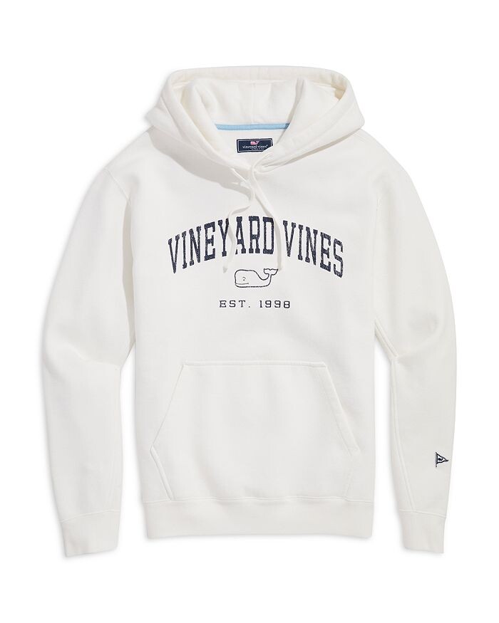 

Толстовка Vineyard Vines из хлопка с принтом кита, белый