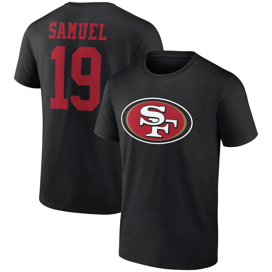 

Футболка с именем и номером Fanatics Branded San Francisco 49Ers, черный