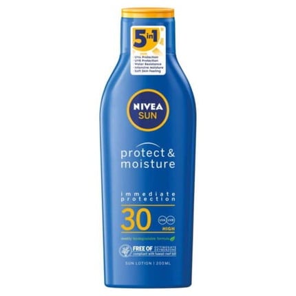 

Sun Protect & Moisture Увлажняющий солнцезащитный лосьон Spf30 200 мл, Nivea