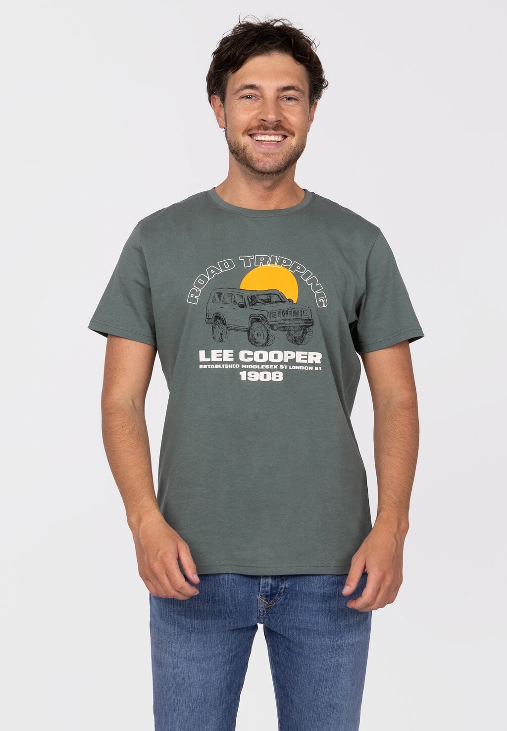 

Футболка с принтом Lee Cooper, темно-зеленый