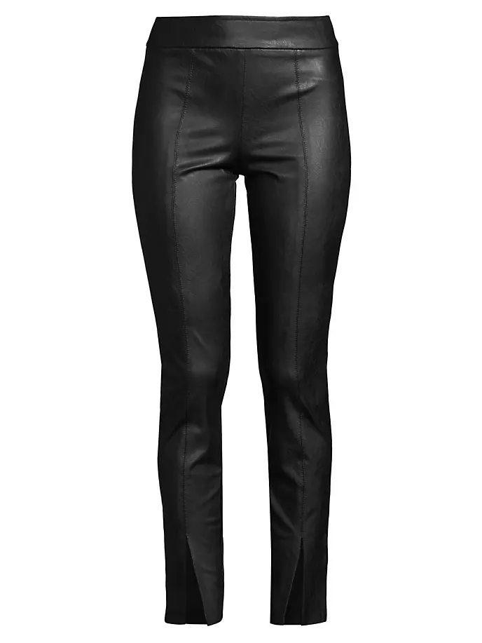 

Узкие брюки из искусственной кожи Avenue Montaigne, цвет black pleather