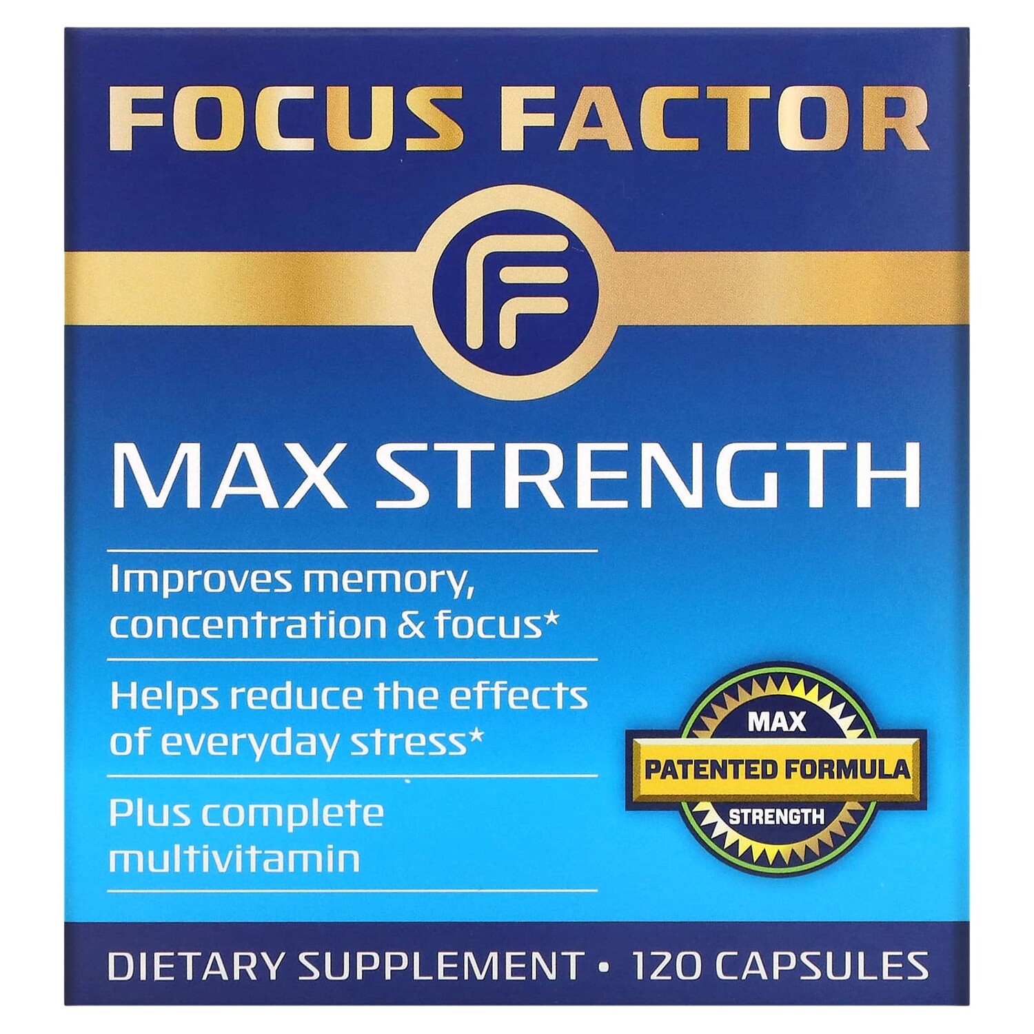 

Максимальная сила, 120 капсул, Focus Factor