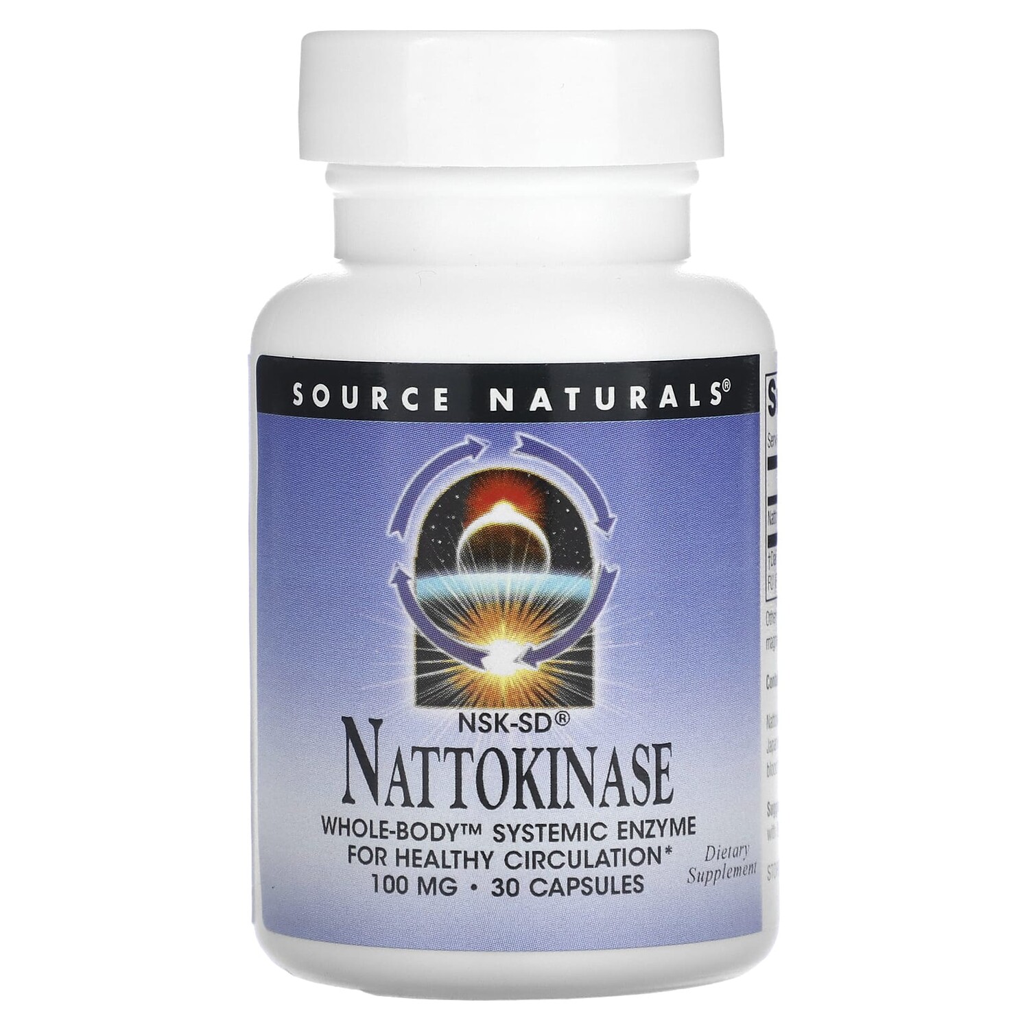 

NSK-SD наттокиназа, 100 мг, 30 капсул, Source Naturals