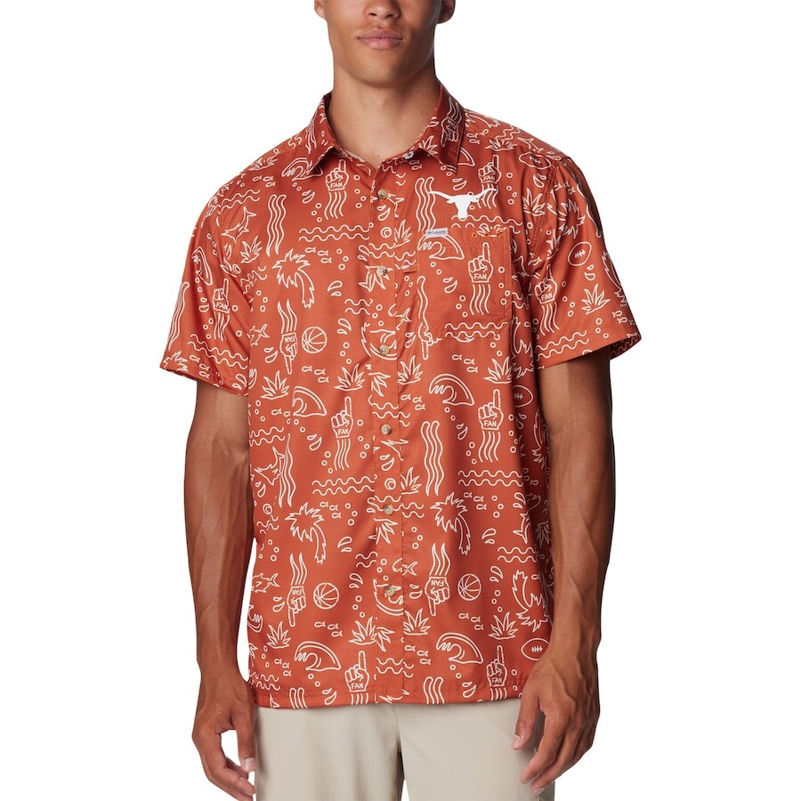 

Рубашка Columbia Texas Longhorns, оранжевый