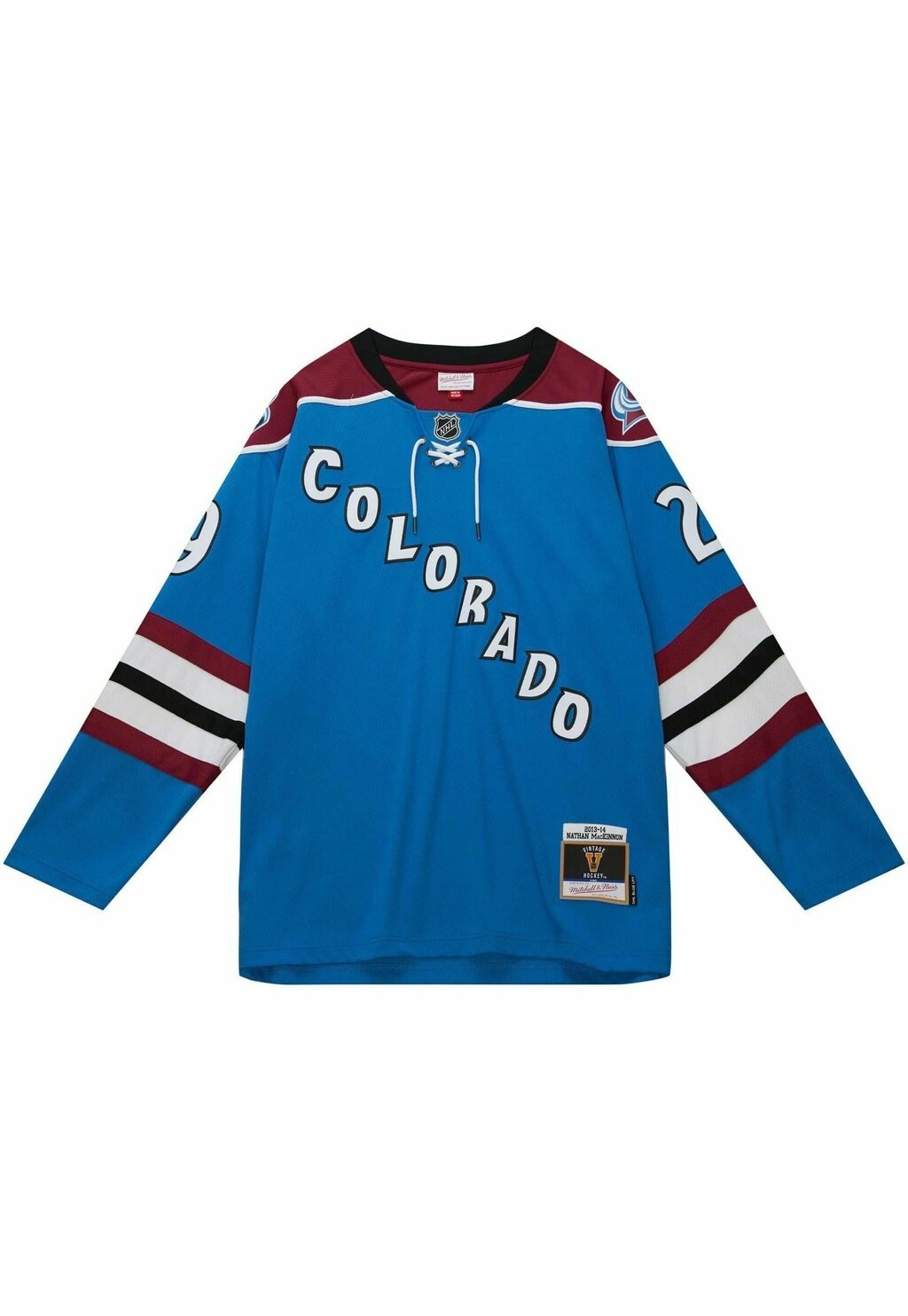

Топ с длинными рукавами LINE NATHAN MACKINNON COLORADO AVALANCHE Mitchell & Ness, бирюзовый