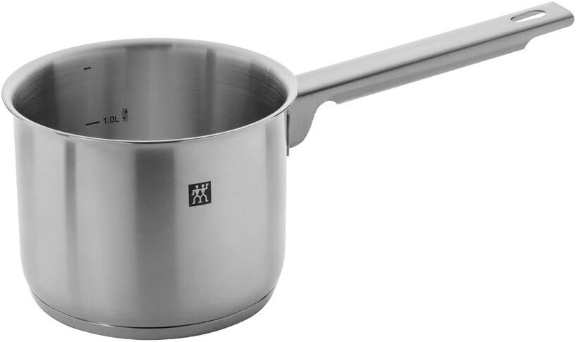 

Zwilling Joy 64040-142 Открытый молочный горшок Joy, 5,5 дюймов (14 см), кастрюля для одной руки, нержавеющая сталь, совместимость с индукционной индукцией, настоящий японский продукт, Silver
