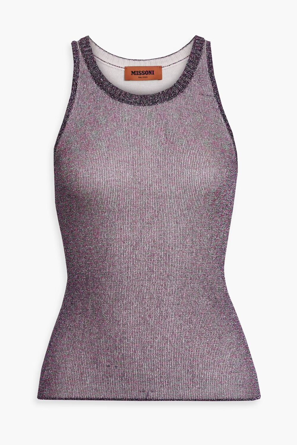 

Майка металлизированного цвета из смесовой шерсти Missoni, мерло