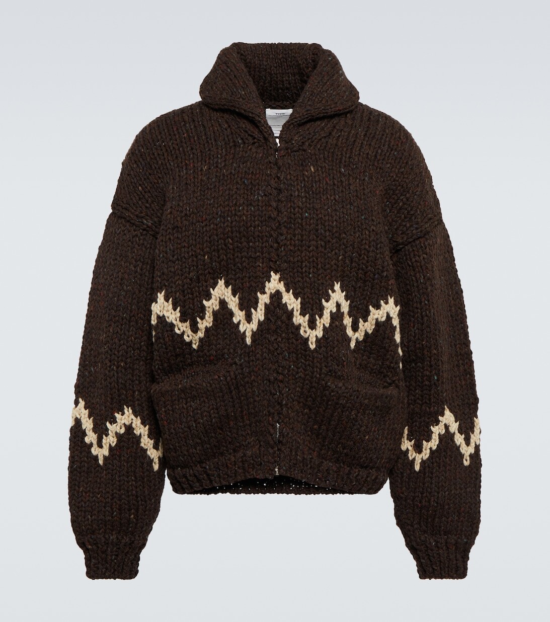 

Шерстяная куртка на молнии Visvim, коричневый