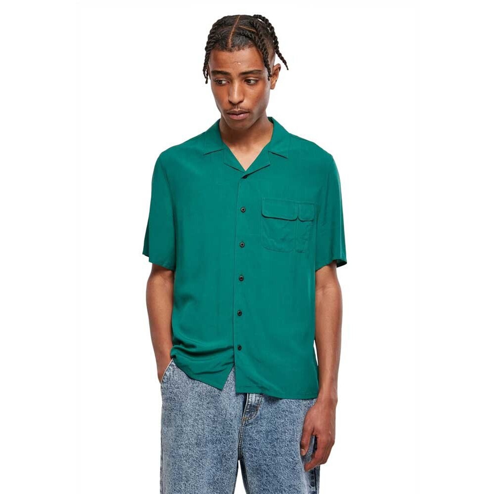 

Рубашка с коротким рукавом Urban Classics Viscose Camp, зеленый