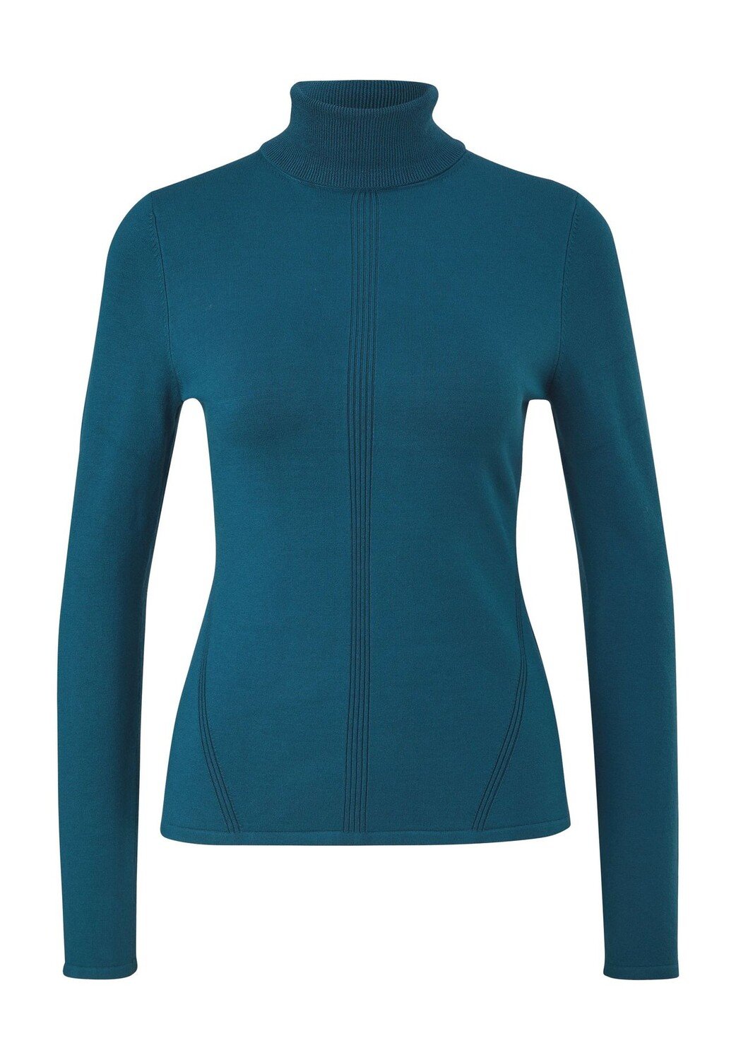 

Свитер, водолазка, однотонный, женский comma,, цвет Blue Green