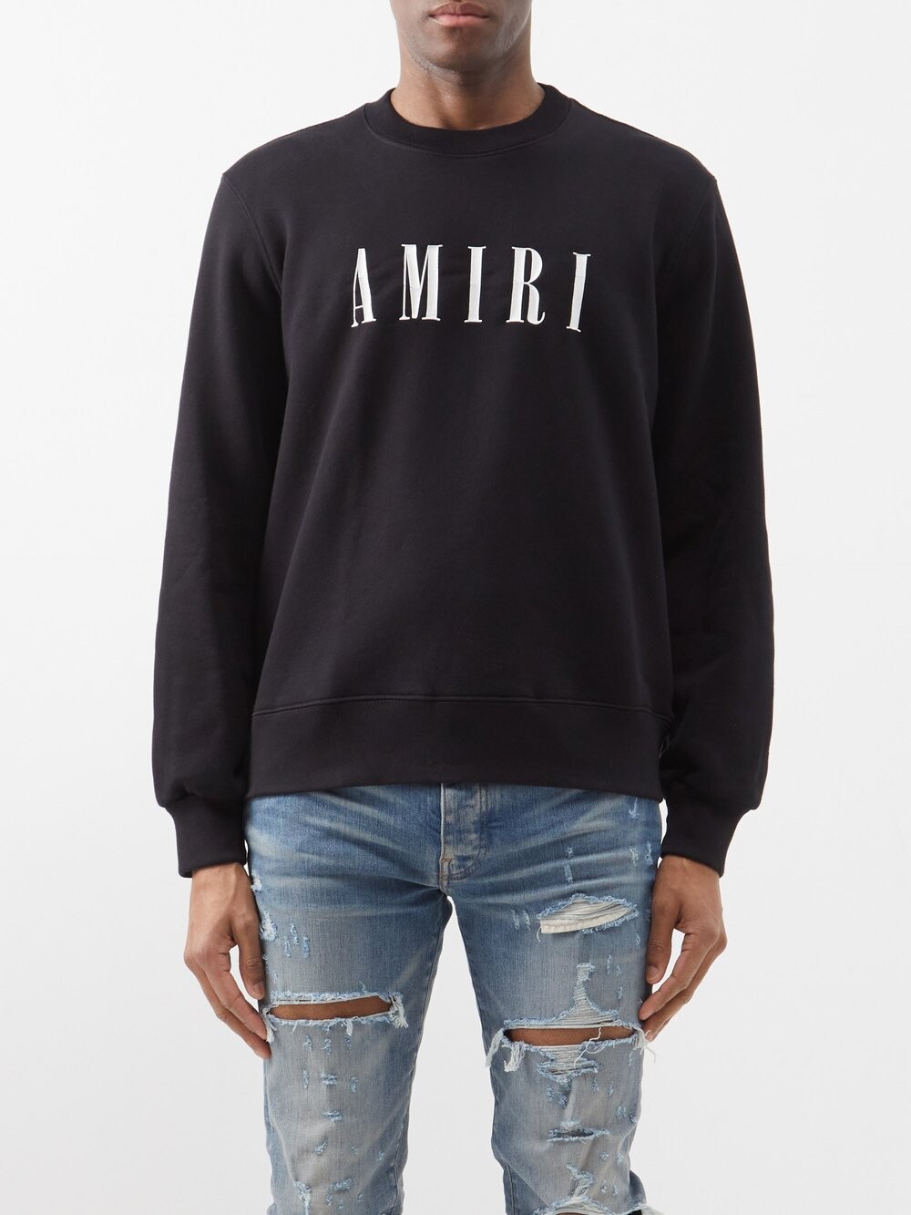 

Толстовка из джерси с логотипом Amiri, черный
