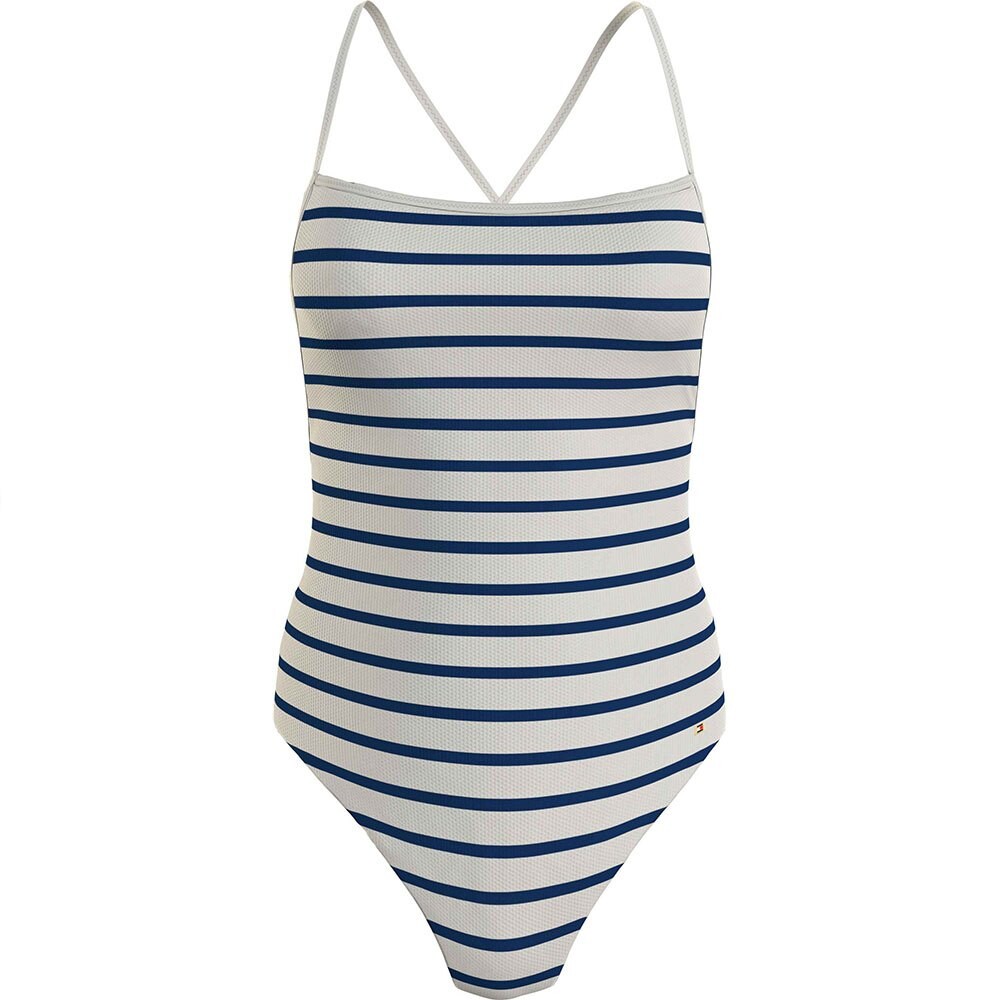 

Купальник Tommy Hilfiger Straight Neck One Piece Pique Swimsuit, Разноцветный