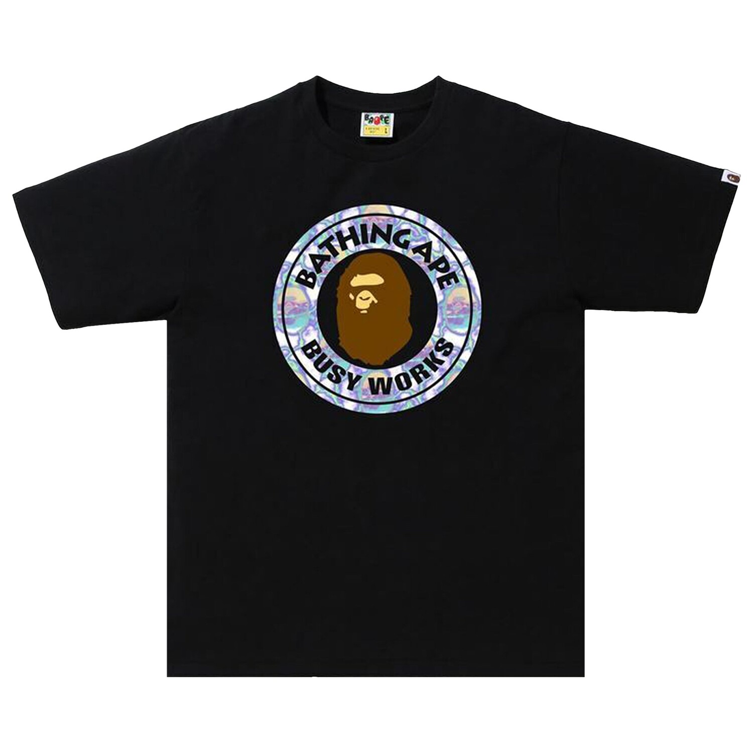 

Футболка BAPE Lightning Busy Works, цвет Черный/Синий