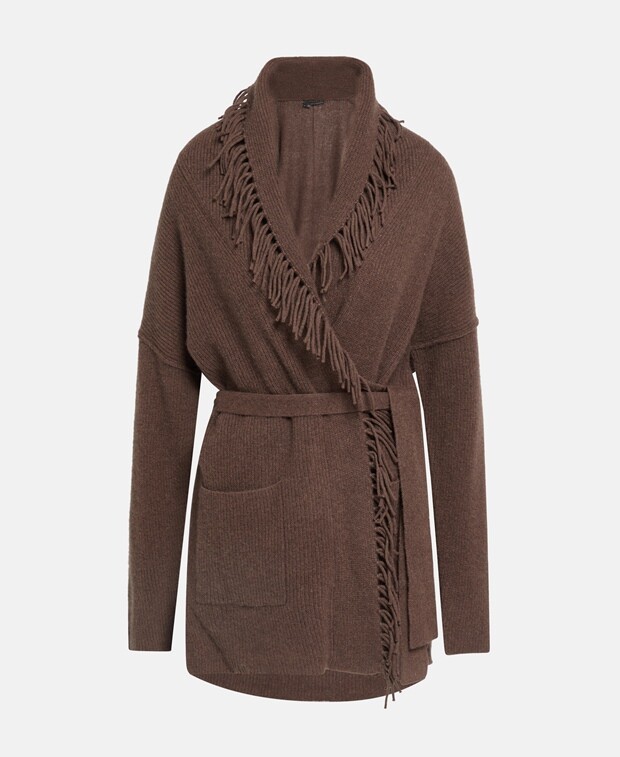 

Кашемировый кардиган 360Cashmere, темно коричневый