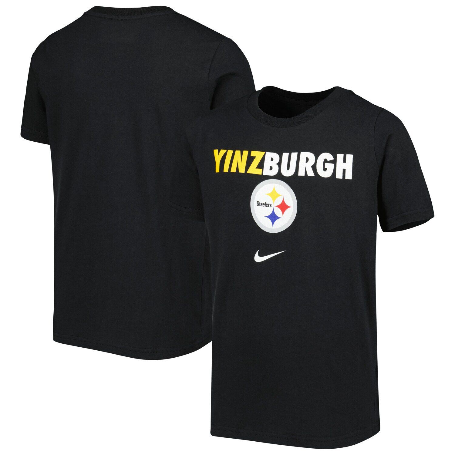 

Молодежная черная хлопковая футболка Nike Pittsburgh Steelers Hometown Nike