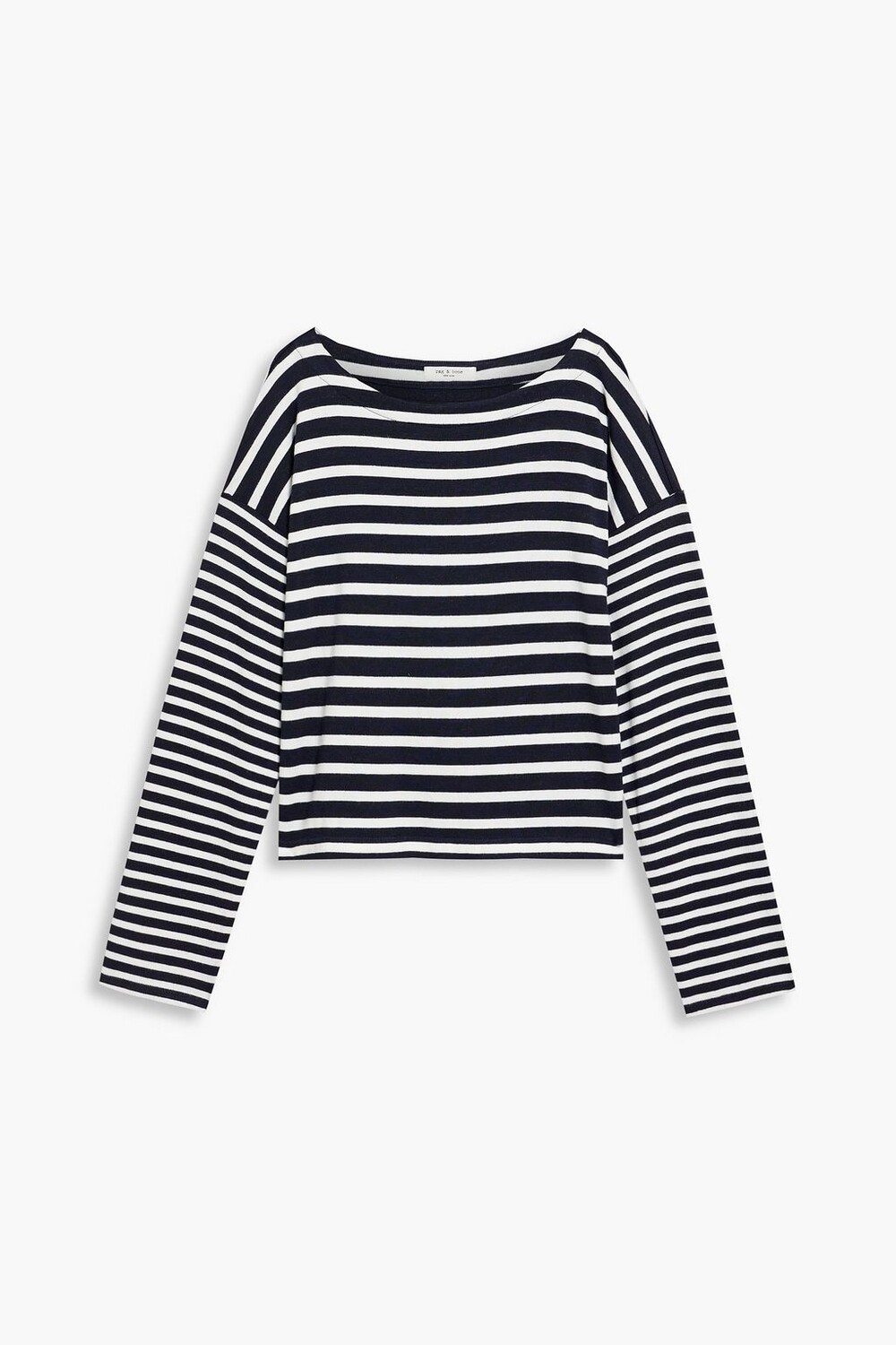 

Полосатый топ из джерси RAG & BONE, нави