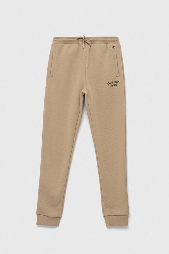 

Детские спортивные штаны Calvin Klein Jeans, бежевый