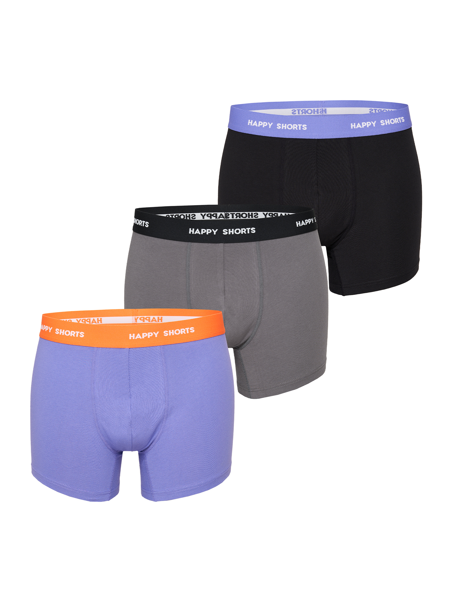 Боксеры Happy Shorts Retro Pants Jersey, цвет Purple+Black+Grey