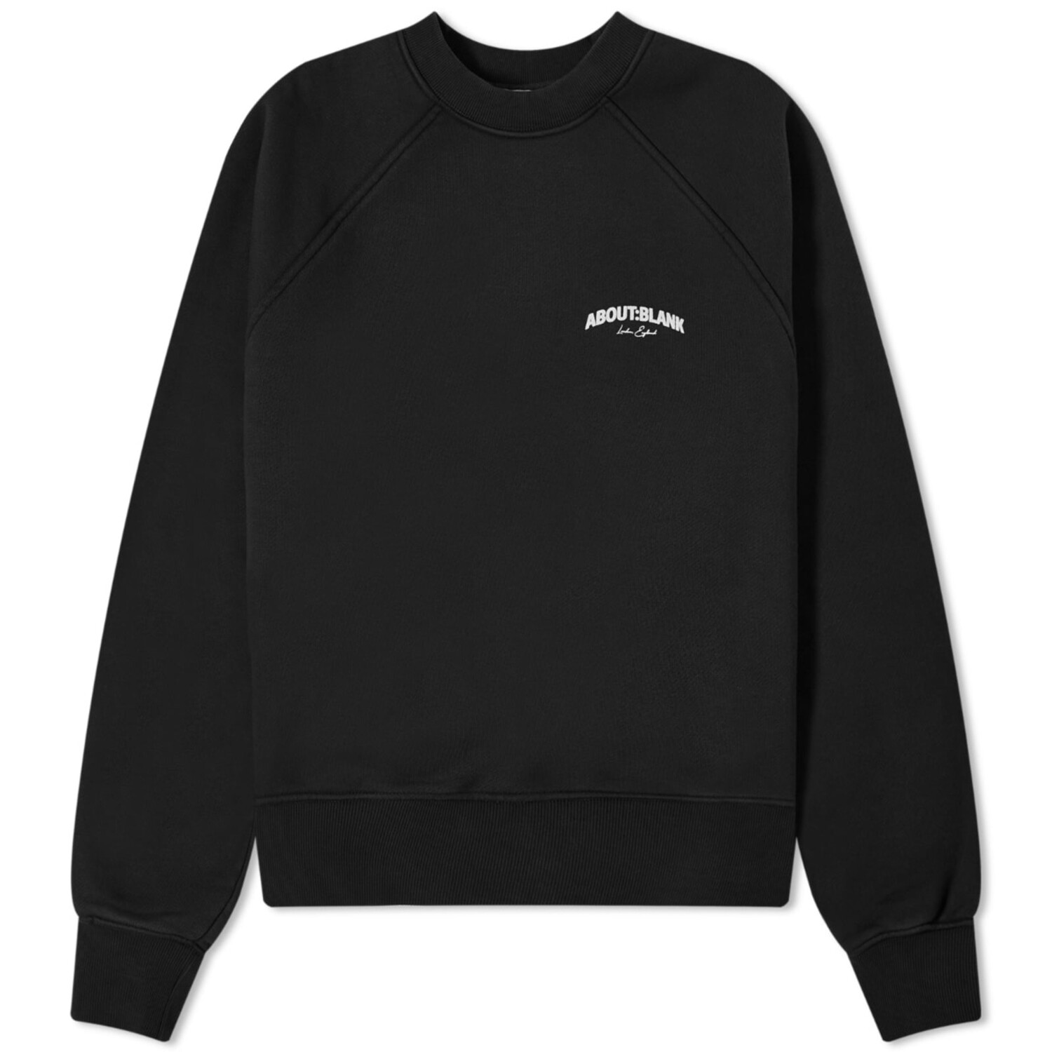 

Свитер About:Blank Arched Logo Raglan, цвет Black & Ecru