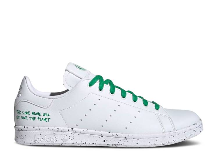 Кроссовки Adidas STAN SMITH 'CLEAN CLASSICS COLLECTION - WHITE GREEN', белый