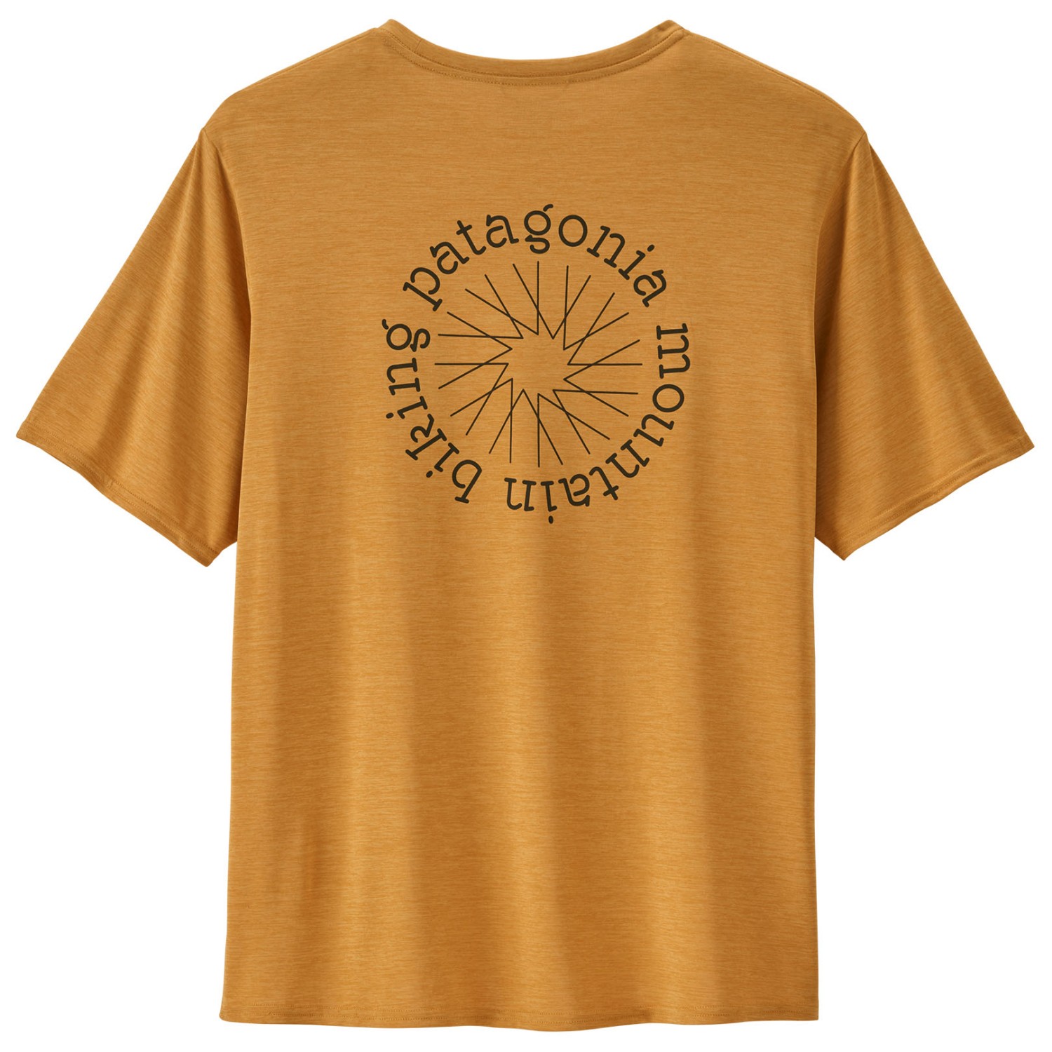 Функциональная рубашка Patagonia Cap Cool Daily Graphic Shirt Lands, цвет Spoke Stencil/Pufferfish Gold X Dye рубашка cool club светлая на 2 года