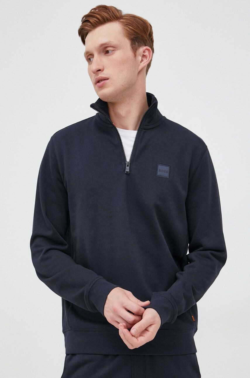 

BOSS BOSS CASUAL толстовка из хлопка Boss Orange, темно-синий