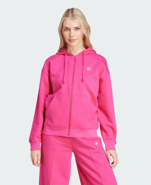 

Толстовка с капюшоном adidas, розовый