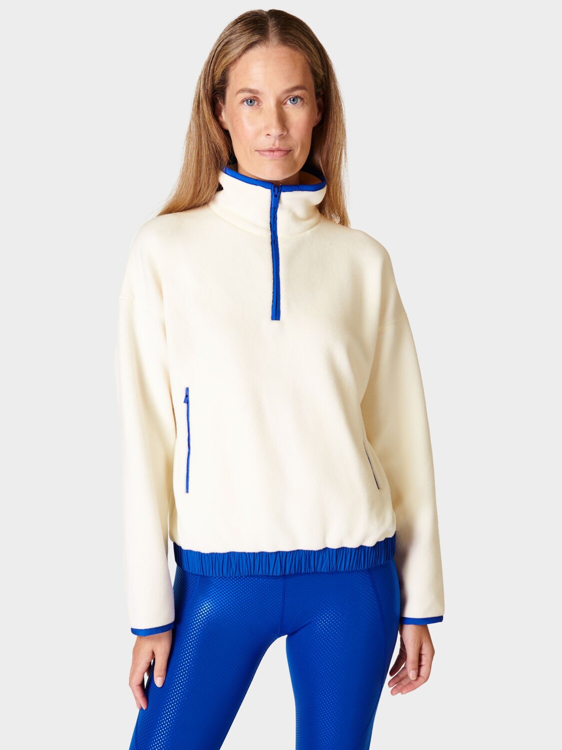

Толстовка Mallow на молнии до половины Sweaty Betty, студия белый