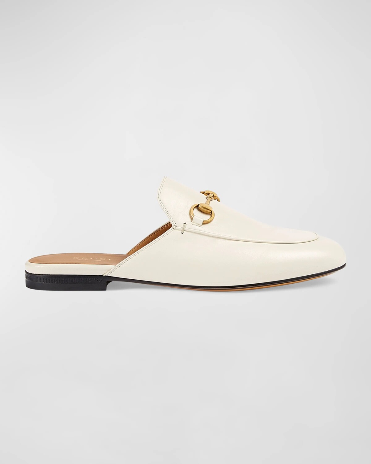 

Кожаные мюли Princetown Gucci, белый