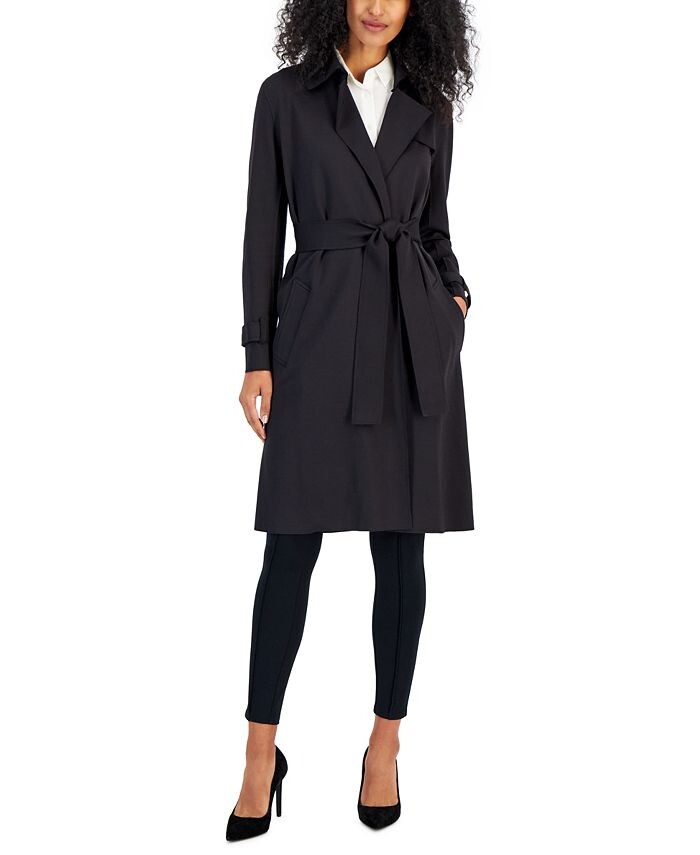 

Женский длинный компрессионный плащ Anne Klein, черный