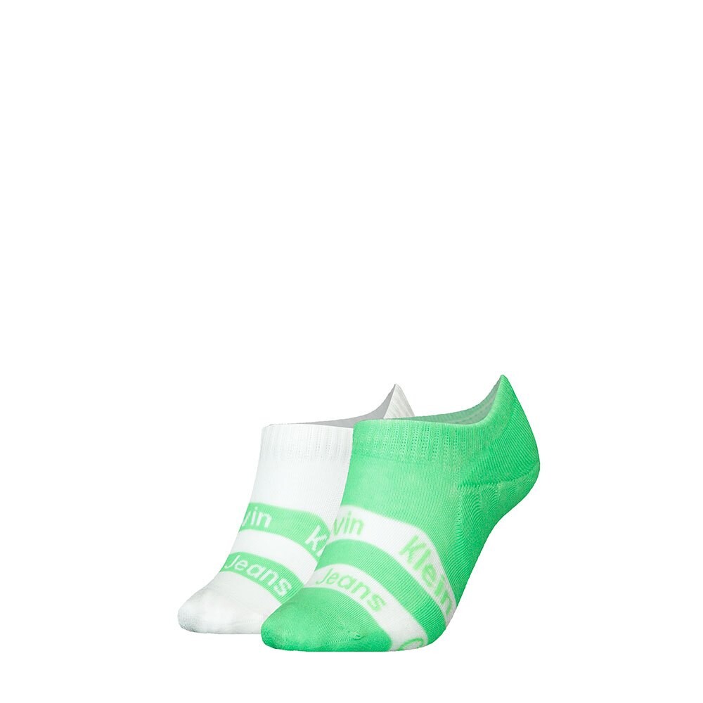 

Носки Calvin Klein High Cut Logo Ribbon No Show 2 шт, зеленый