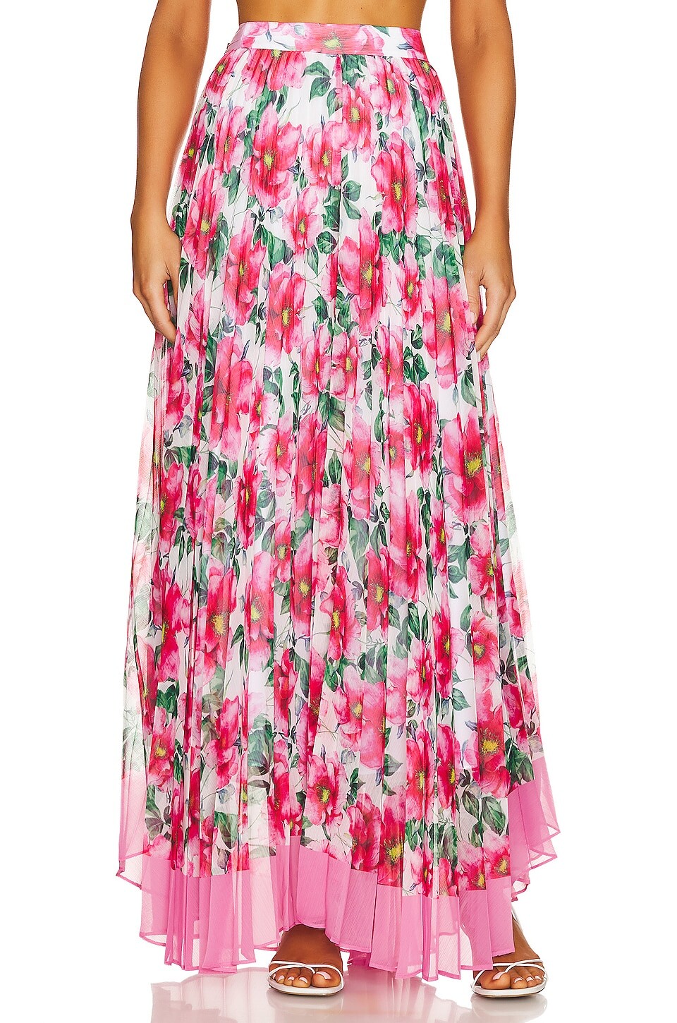 

Юбка макси Alice + Olivia Katz Pleated, цвет High Tea Floral
