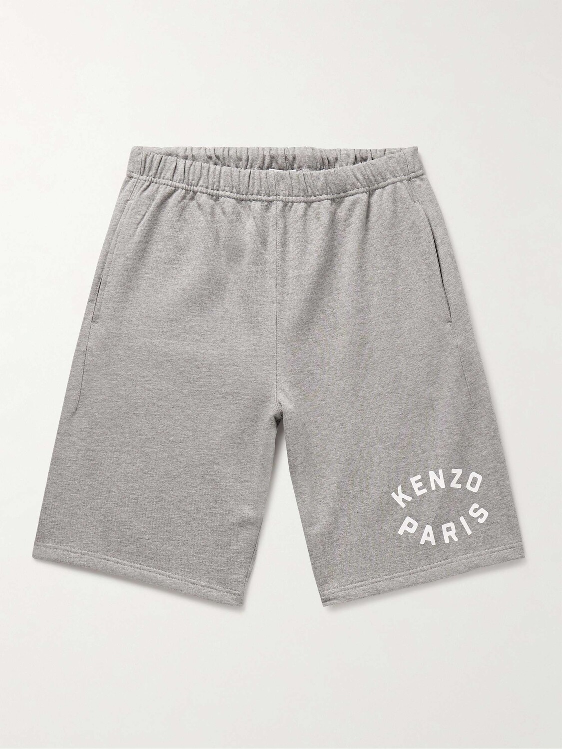 

Широкие шорты Target из хлопкового джерси с логотипом KENZO, серый
