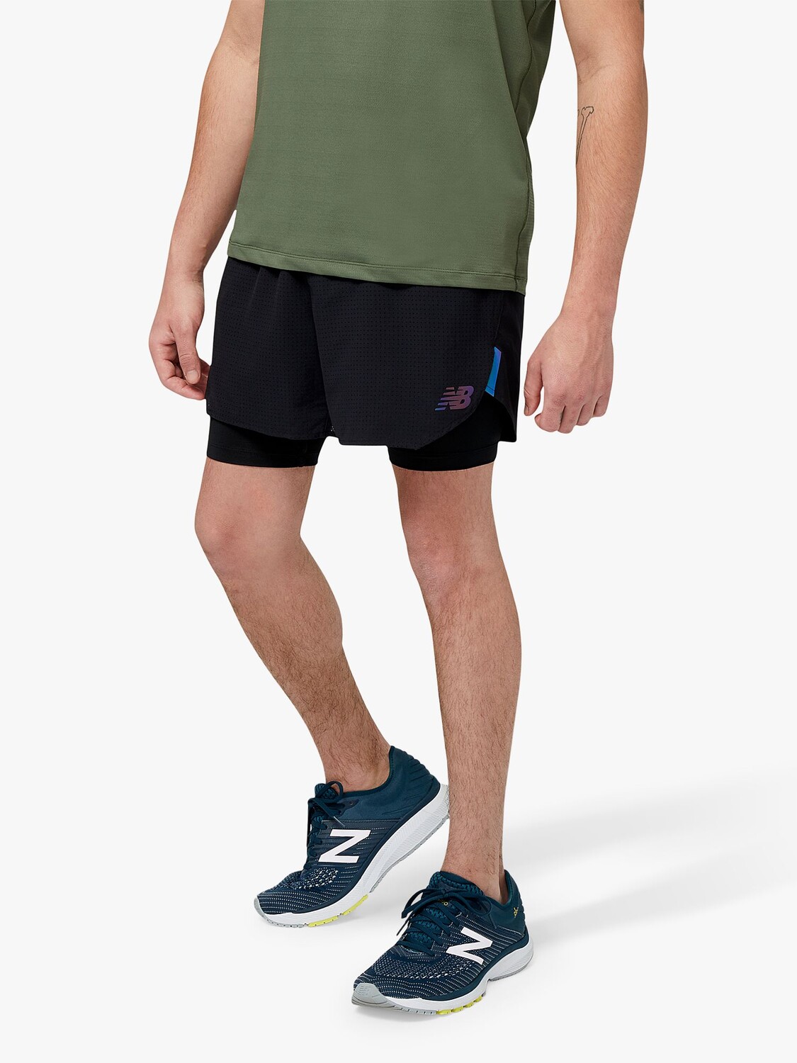 

Шорты для бега New Balance Speed 5 дюймов, черные (001)