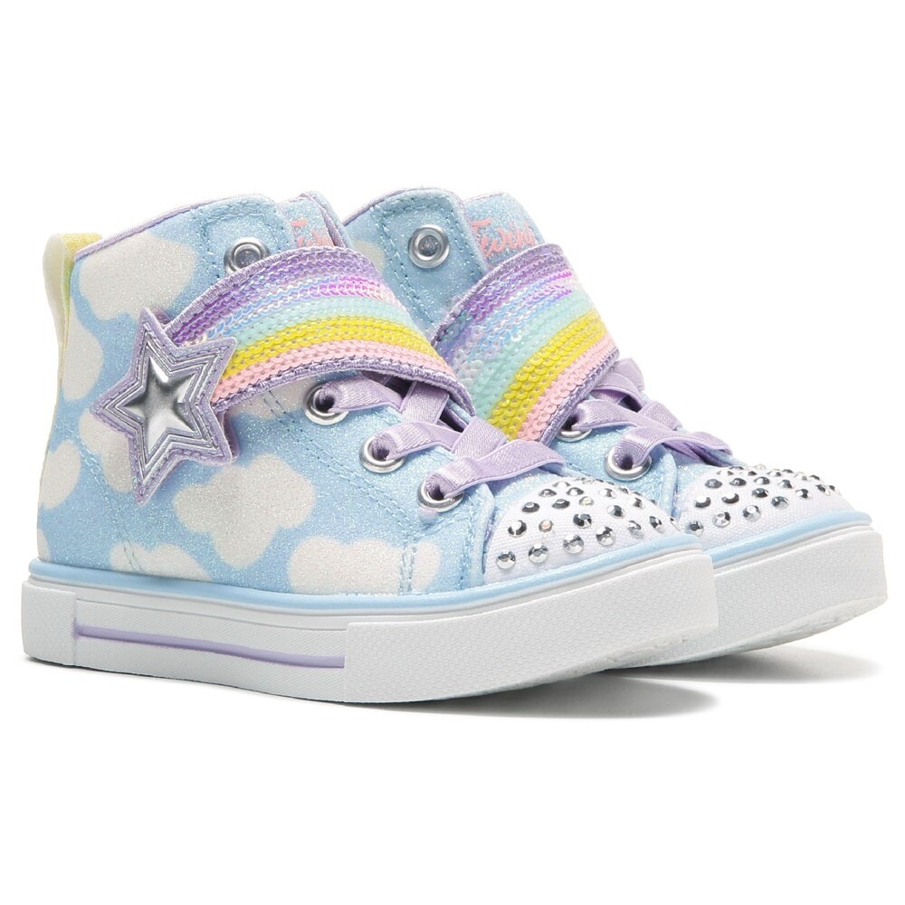 

Детские высокие кроссовки Twinkle Sparks для малышей Skechers, синий