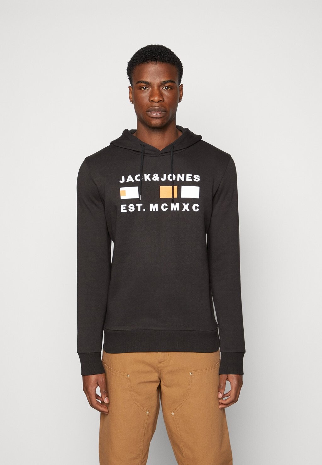 

Толстовка Jack & Jones, черный Jcofreddie Hood, черный