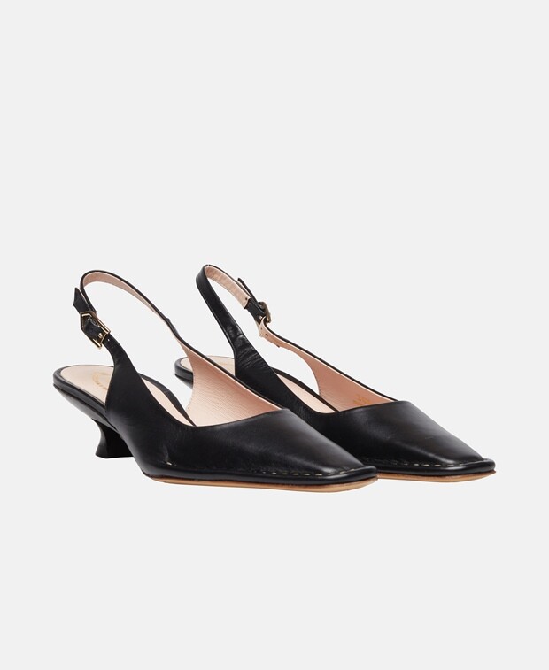

Туфли-лодочки с пяткой на пятке Tod's, черный