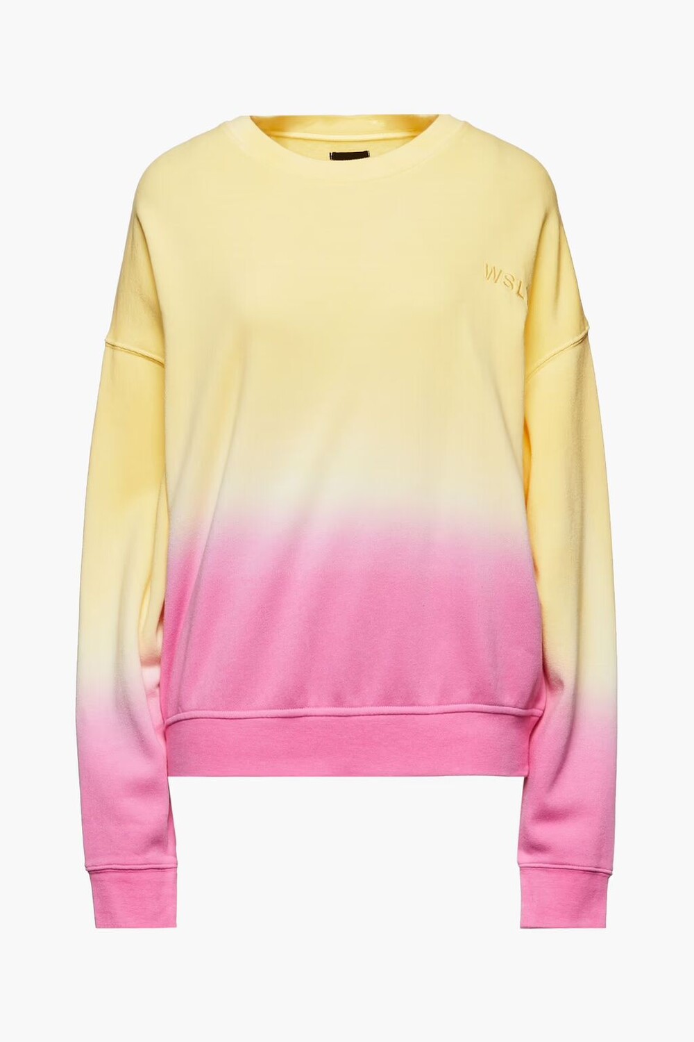 

Толстовка Ecosoft Crewneck degradé из органического флиса с добавлением хлопка Wsly, пастельно-желтый