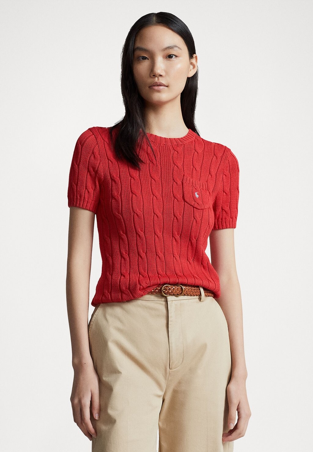 

Базовая футболка Tee Short Sleeve Polo Ralph Lauren, цвет post red