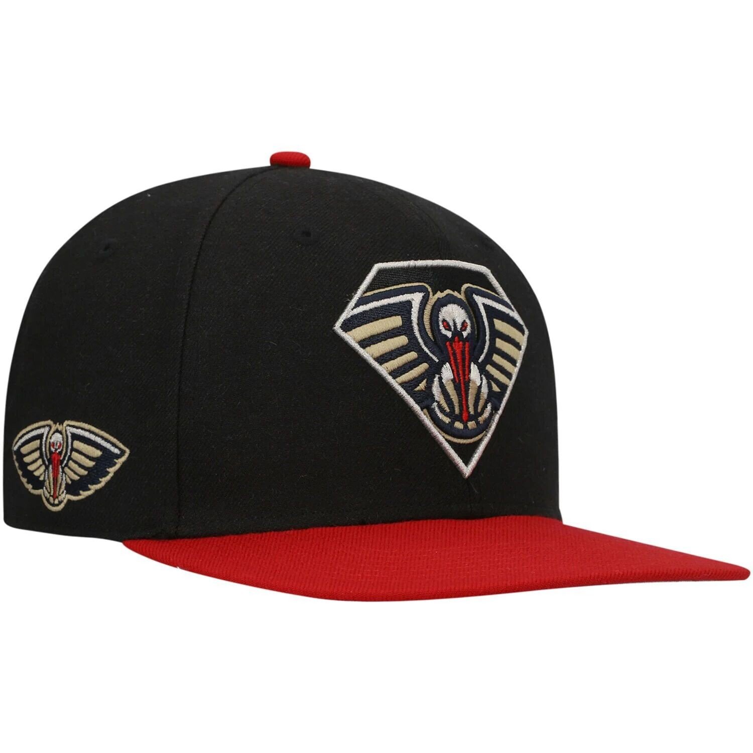 

Мужская черно-красная кепка '47 New Orleans Pelicans в честь 75-летия Carat Captain Snapback 47 Brand