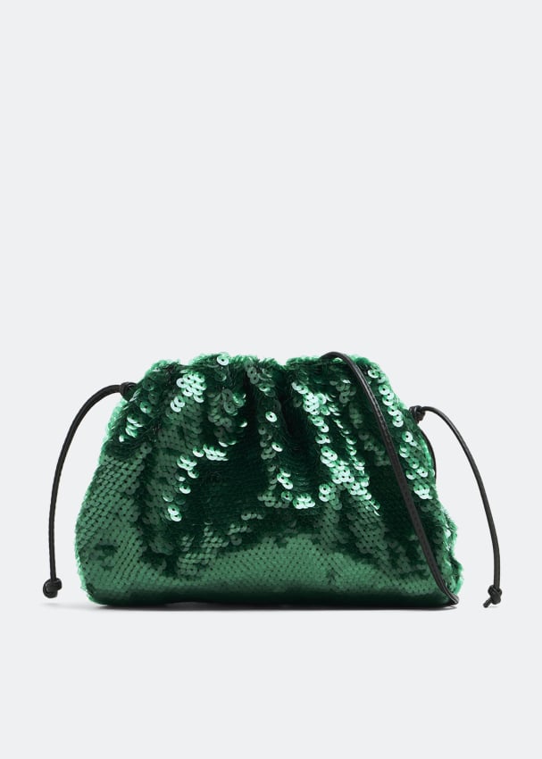 Клатч Bottega Veneta Mini Pouch, зеленый сумка кросс боди bottega veneta phone pouch цвет sherbert
