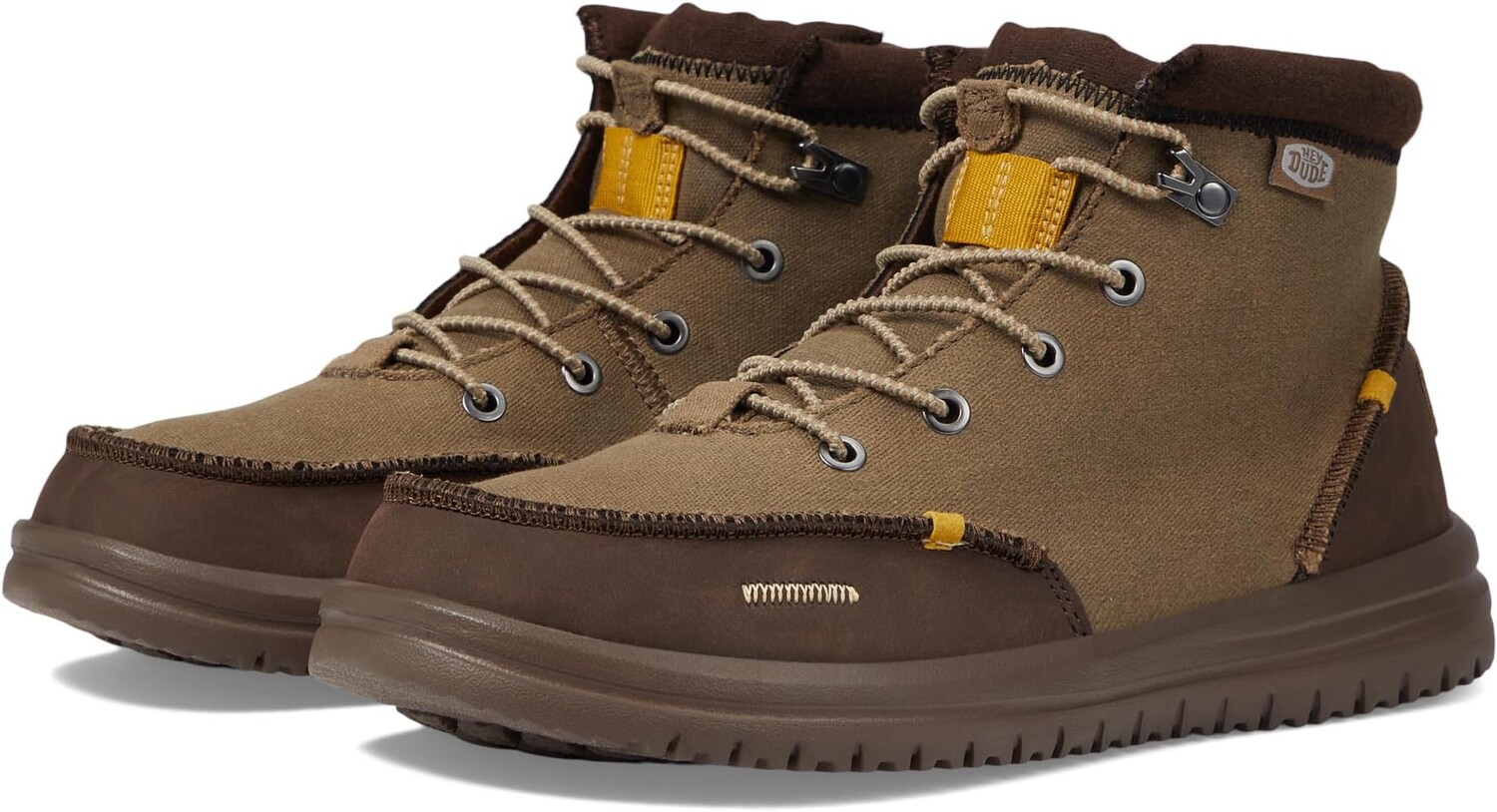 

Ботинки на шнуровке Bradley Waxed Canvas Hey Dude, коричневый