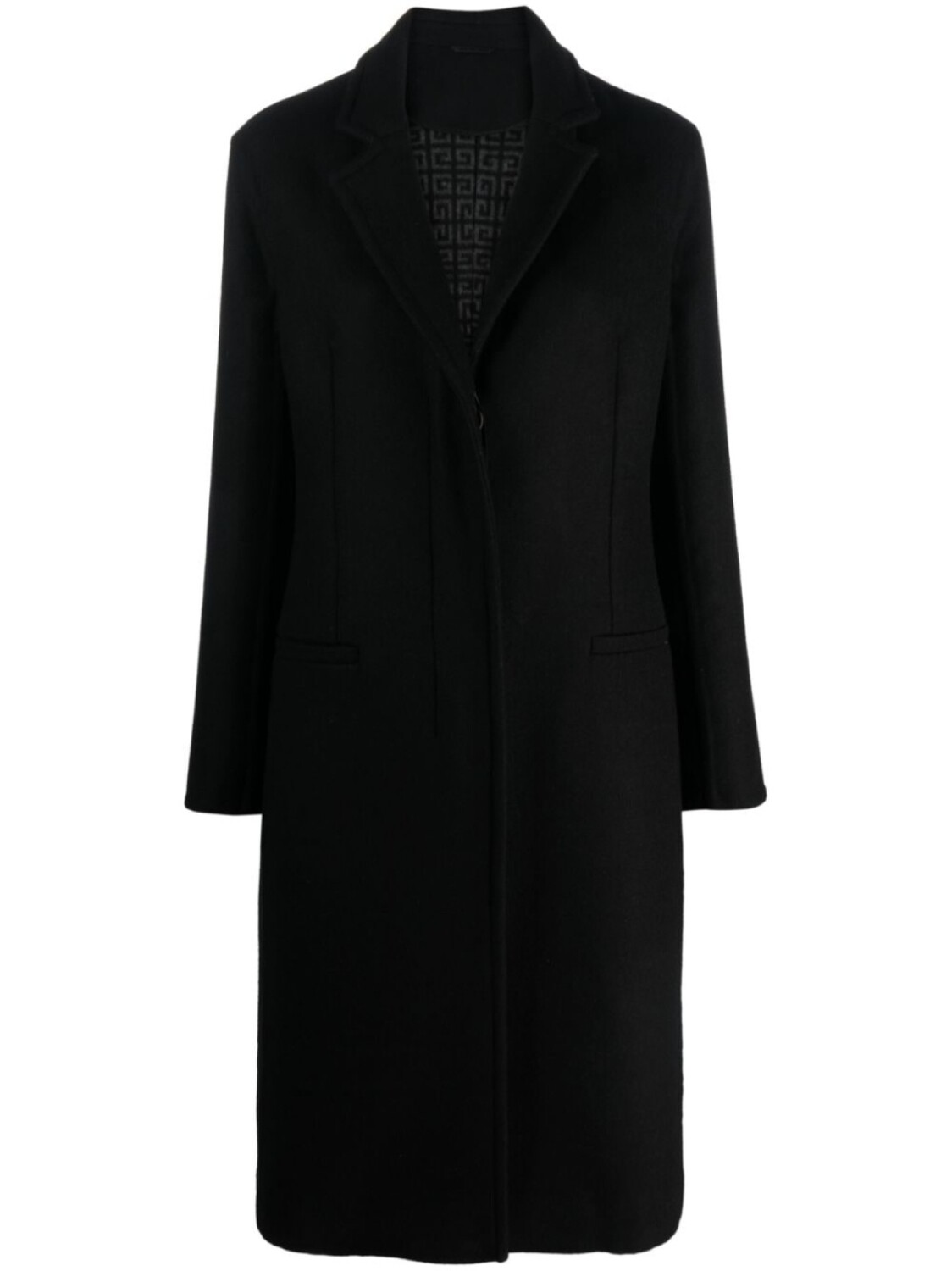 

Givenchy однобортное пальто из смесовой шерсти, черный